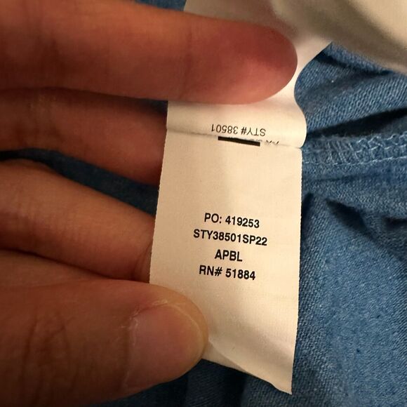 PATAGONIA M's Fitz Roy Horizons Short-Sleeve Responsibili-Tee in Blue - Picture 8 of 9